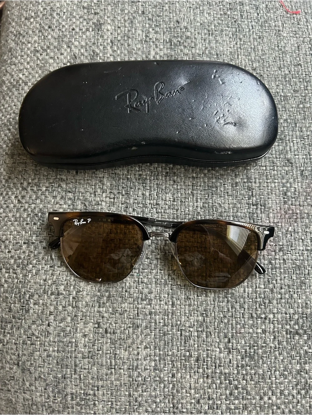 Ray-Ban Sunglasses RB4416 NEW CLUBMASTER 710/51 Tortoise Silver w/ Brown Lenses